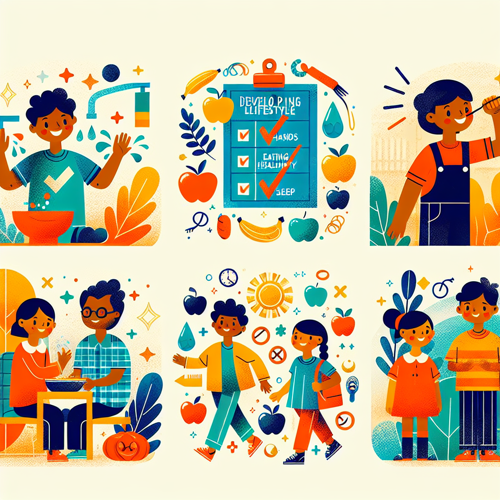 Poster Edukatif: Membangun Kebiasaan Hidup Sehat pada Anak SD